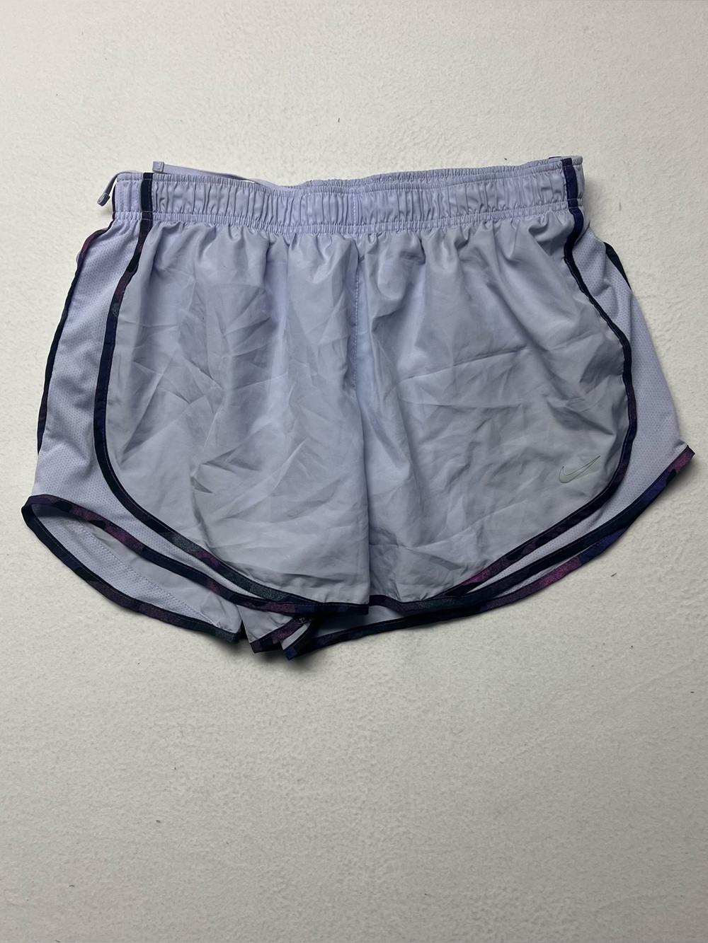 Nike Running Shorts Womens XL Purple Gray Dri Fit Athletic Training Lightweight
